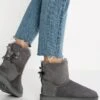 Ugg MINI BAILEY BOW - Stiefelette - Grey