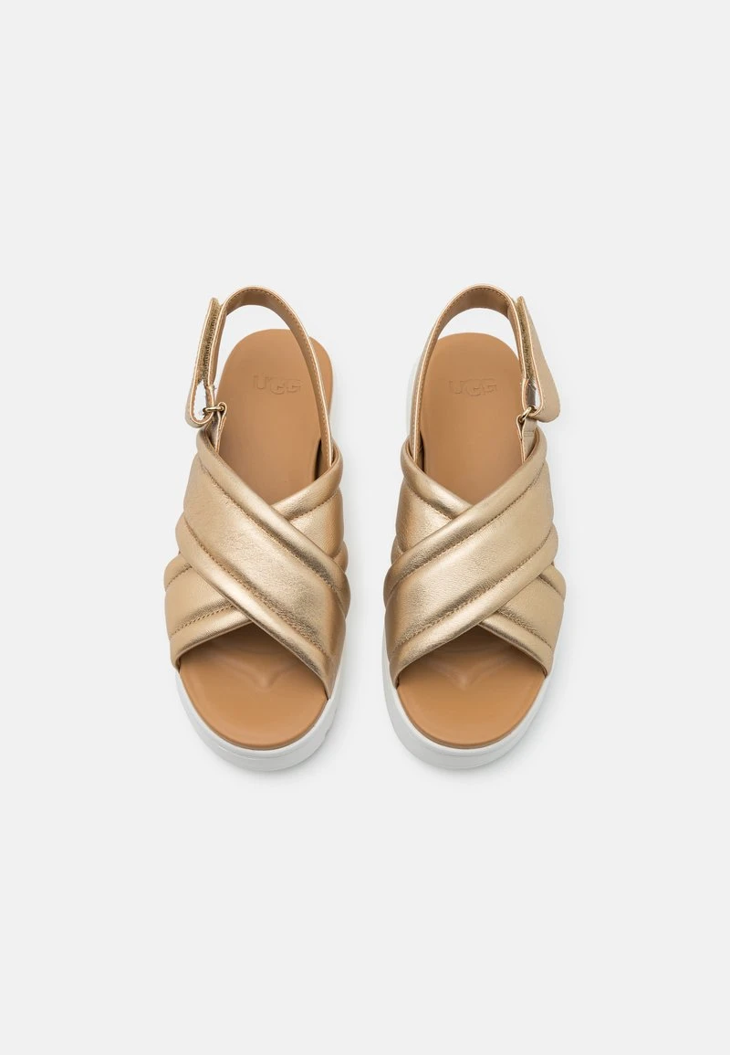 Ugg ZAYNE SLINGBACK - Plateausandalette - Gold Metallic 6 Ugg ZAYNE SLINGBACK - Plateausandalette - Gold Metallic – Bild 6