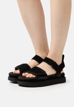 Ugg GOLDENSTAR - Plateausandalette - Black