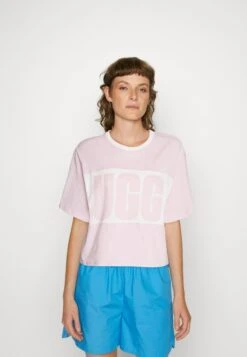 Ugg JORDENE LOGO TEE - T-Shirt Print - Dusty Lilac