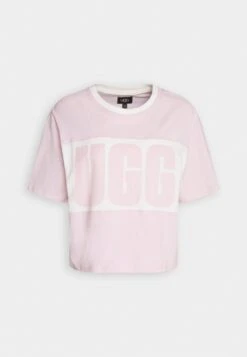 Ugg JORDENE LOGO TEE - T-Shirt Print - Dusty Lilac -Ugg 746f6eba789e43e887d95426d1cbb918