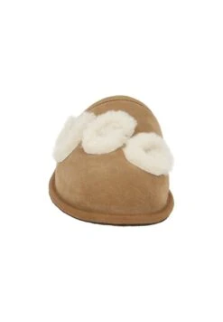 Ugg SCUFF LOGO CHE - Hausschuh - Hallbraun Beige -Ugg 7ed7a93c00774265be6d03456746751f