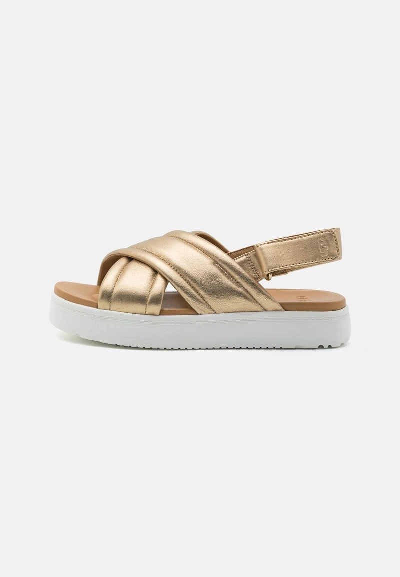 Ugg ZAYNE SLINGBACK - Plateausandalette - Gold Metallic 2 Ugg ZAYNE SLINGBACK - Plateausandalette - Gold Metallic – Bild 2