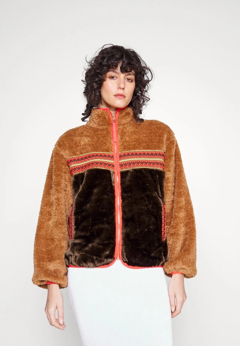 Ugg MARLENE SHERPA BRAID - Winterjacke - Chestnut Heritage Braid 1 Ugg MARLENE SHERPA BRAID - Winterjacke - Chestnut Heritage Braid