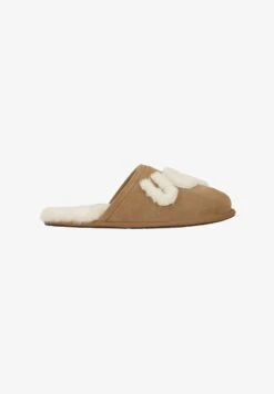 Ugg SCUFF LOGO CHE - Hausschuh - Hallbraun Beige