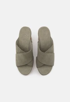 Ugg ABBOT SLIDE - Pantolette Hoch - Moss Green -Ugg f16d62e2e8c440d48a81d2609235b453